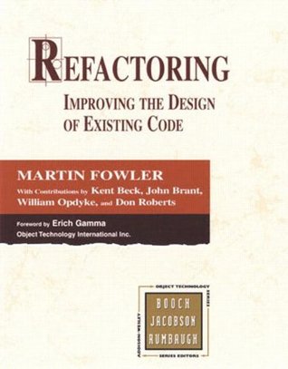 Cover of Refactoring: Improving the Design of Existing Code (Addison-wesley Object Technology Series)